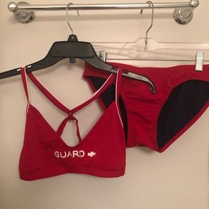 Lifeguard bikini set